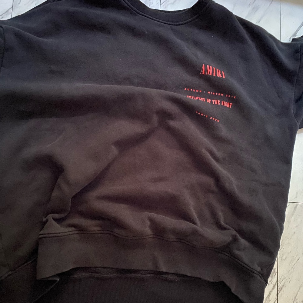 Amiri children of the night crewneck